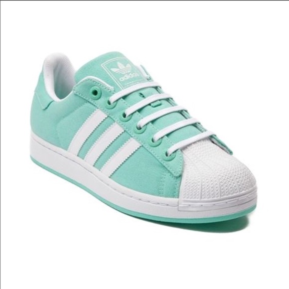 mint green adidas shoes